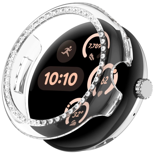 I000251 Watch Protective Case Diamond Inlaid Design For Fashion Smart Watch 3