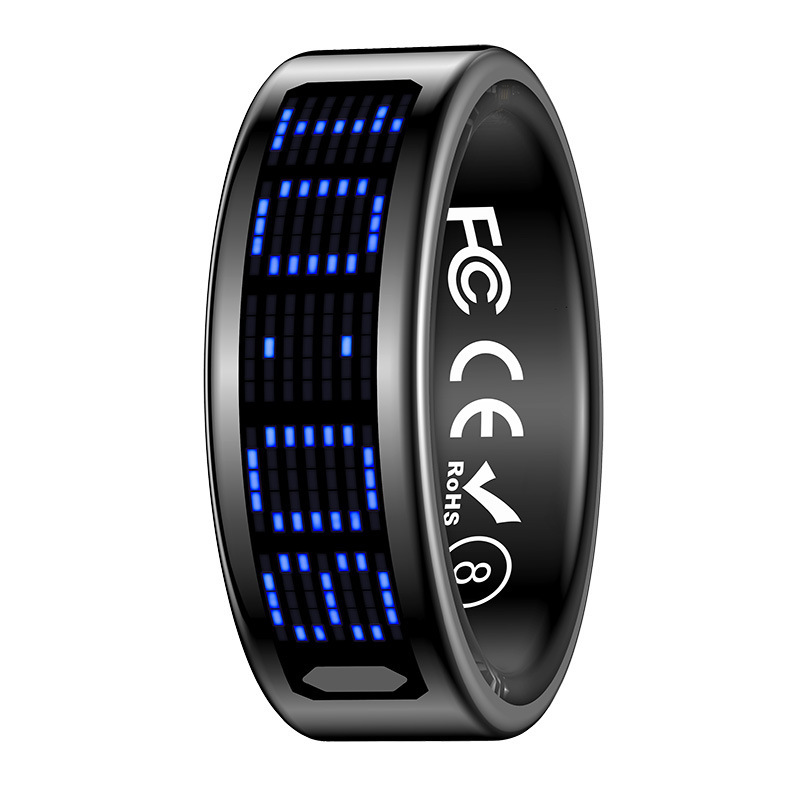 I000326 Smart Ring Heart Rate Fitness Waterproof Health For Android iOS