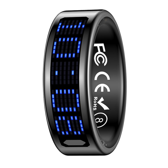 I000326 Smart Ring Heart Rate Fitness Waterproof Health For Android iOS