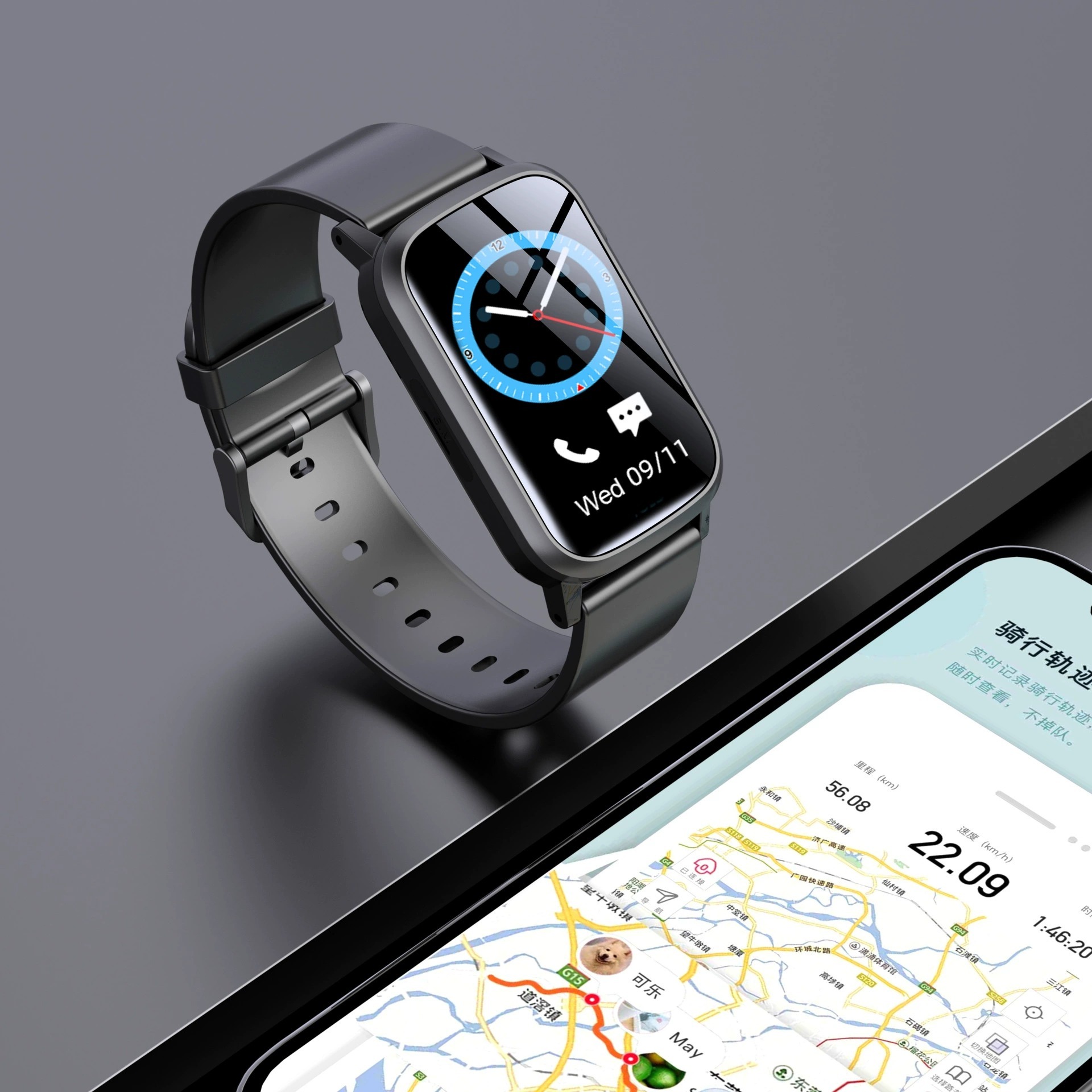 I000206 GPS Smart Watch Anti-removal Strap Video Call Geo-fence Tracker