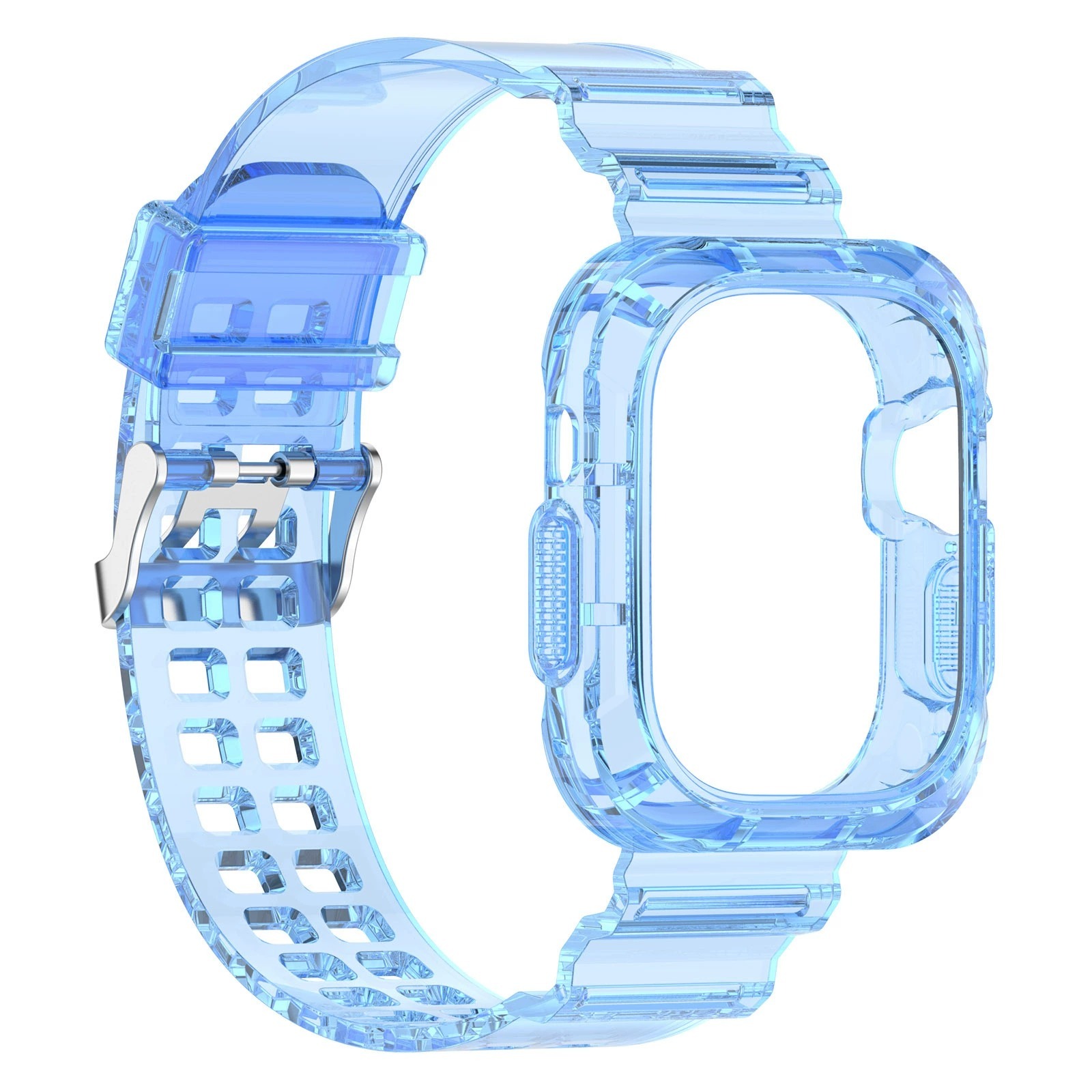 I000269 Watch Strap & Case Set Transparent TPU/Replacement Accessory For Watch 8 Ultra (40mm/42mm)