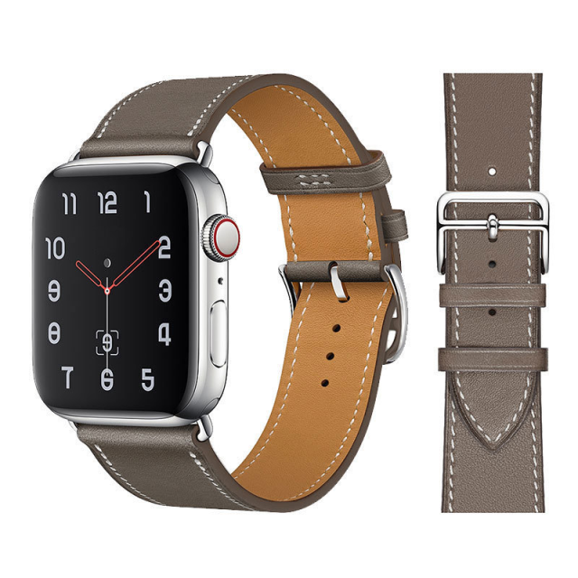 I000368 Apple Watch Replacement Strap Luxury Design, Leather Material Apple Watch Series 5/6/7