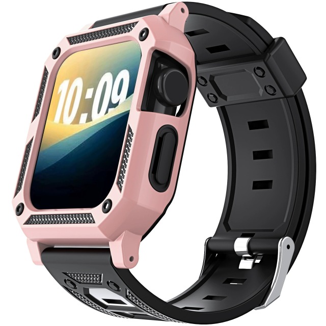 I000238 Smart Watch Case Dual Shockproof Bumper Kit Luxury Protective Cover & Strap 38-49mm Multi-Size Fit