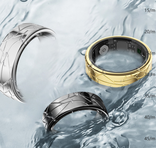 I000338  Smart Ring Waterproof Heart Rate Blood Oxygen Sleep Monitoring