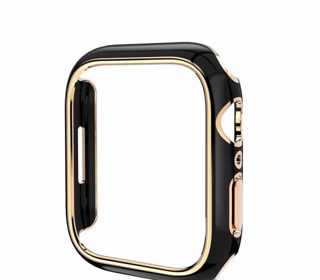 I000264 Watch Protective Case PC Glass Hard Frame Bumper Protection For Fashion Smart Watch 11/10/9/8 (49mm/46mm/42mm/41mm/45mm/40mm)