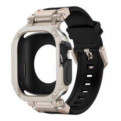 I000249 Watch Band with Case 2-in-1 Protective Strap Kit Soft TPU Breathable for Apple Watch