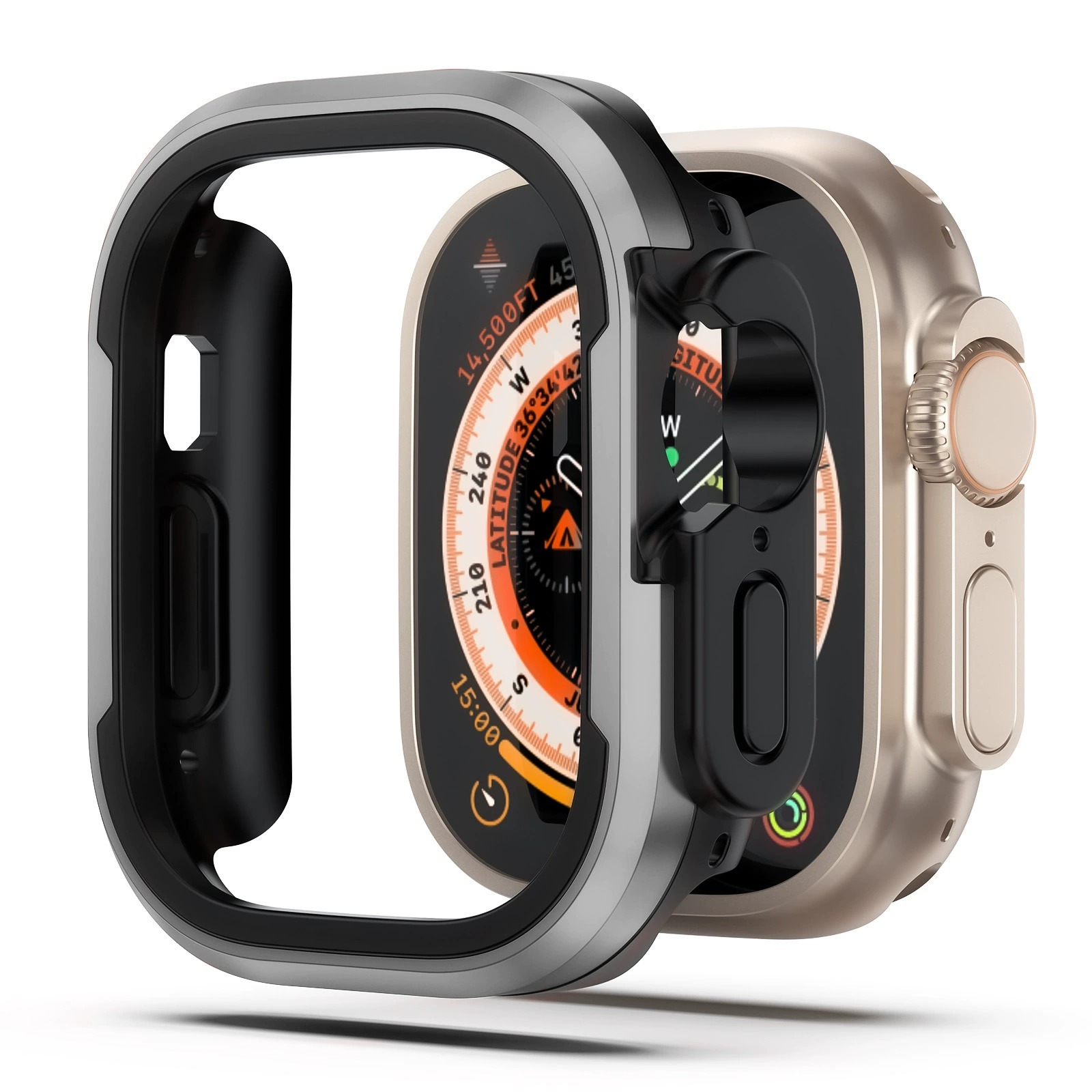 I000281 Watch Protective Case TPU/Aluminum Alloy/Anti-Scratch/Drop-proof For Smart Watch (49mm/45mm/44mm/41mm)