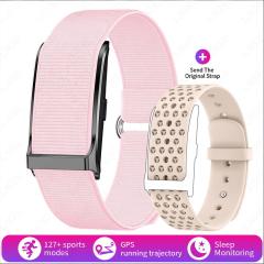 I000358 Smart Band Screenless Fitness Tracker Blood Pressure & Heart Rate Monitor Metal Body with Android OS
