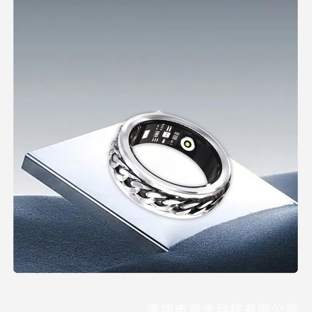 I000350 Smart Fitness Ring Rotating Sport Data Record Sleep Monitoring