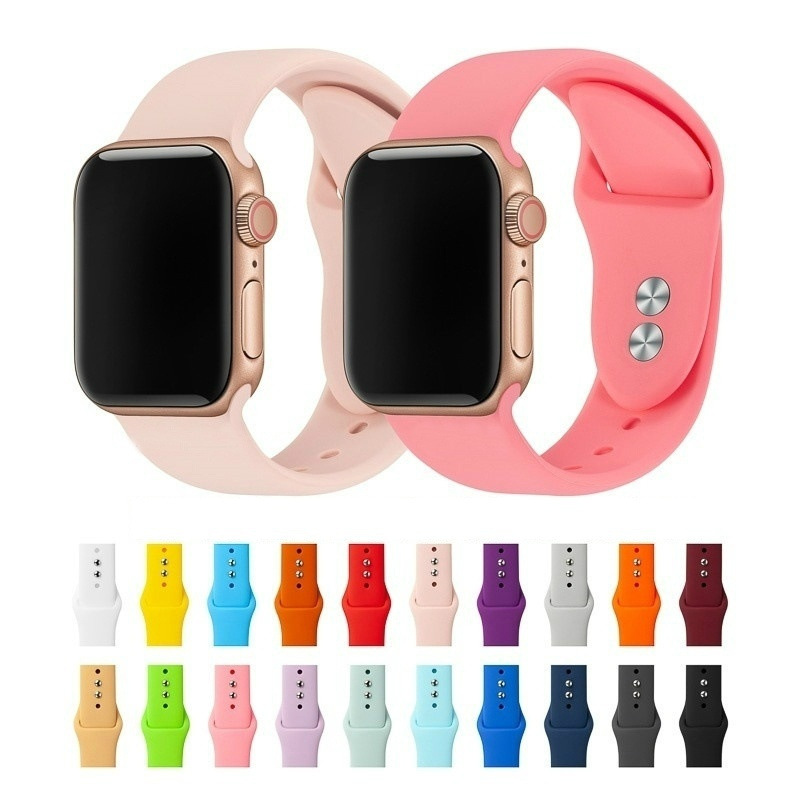 I000367 Smart Watch Replacement Strap Soft Silicone, Sport Style, 38/40/42mm Size, Pin Buckle, 1 Year Warranty Apple Watch Series 5/6/7/8/1