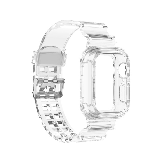 I000269 Watch Strap & Case Set Transparent TPU/Replacement Accessory For Watch 8 Ultra (40mm/42mm)