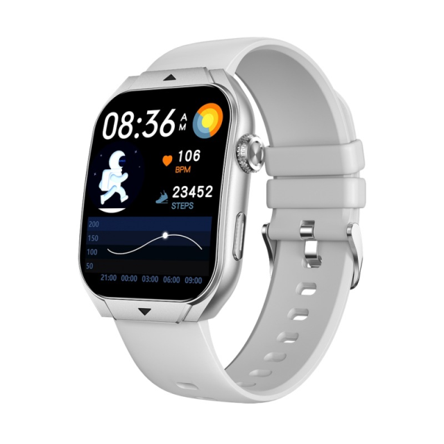 I000202 Smart Watch 1.96inch Curved Touch Screen Waterproof BT Calling