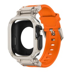 I000249 Watch Band with Case 2-in-1 Protective Strap Kit Soft TPU Breathable for Apple Watch