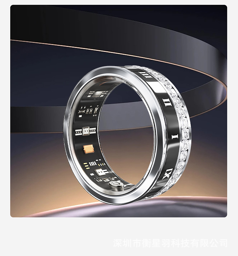 I000330 Smart Ring Health Stress Fitness Sleep Tracker App Control