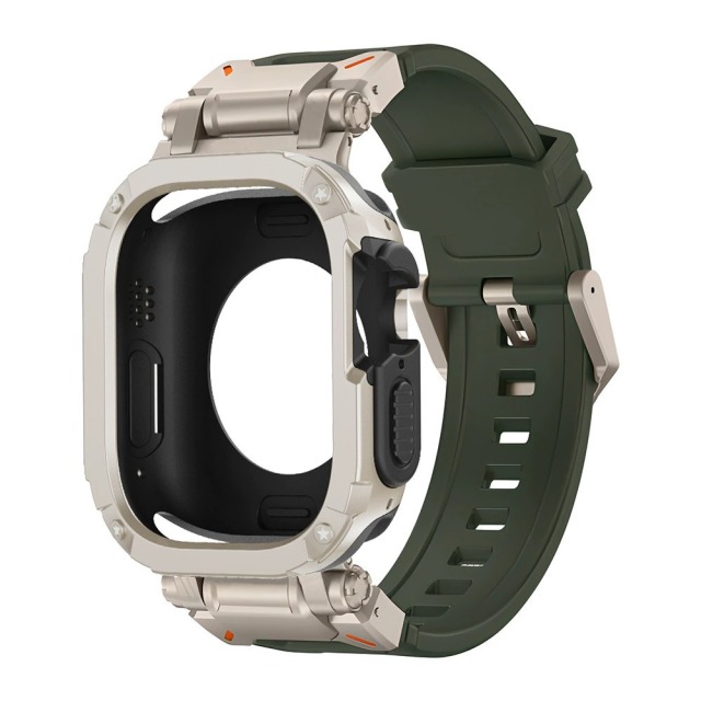 I000249 Watch Band with Case 2-in-1 Protective Strap Kit Soft TPU Breathable for Apple Watch