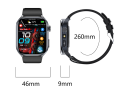 I000374 Smart Watch Silicone Strap Fitness Monitoring, GPS Tracking, IP68 Waterproof, Sports Style, Men's Design, 2025 New Style Universal Use