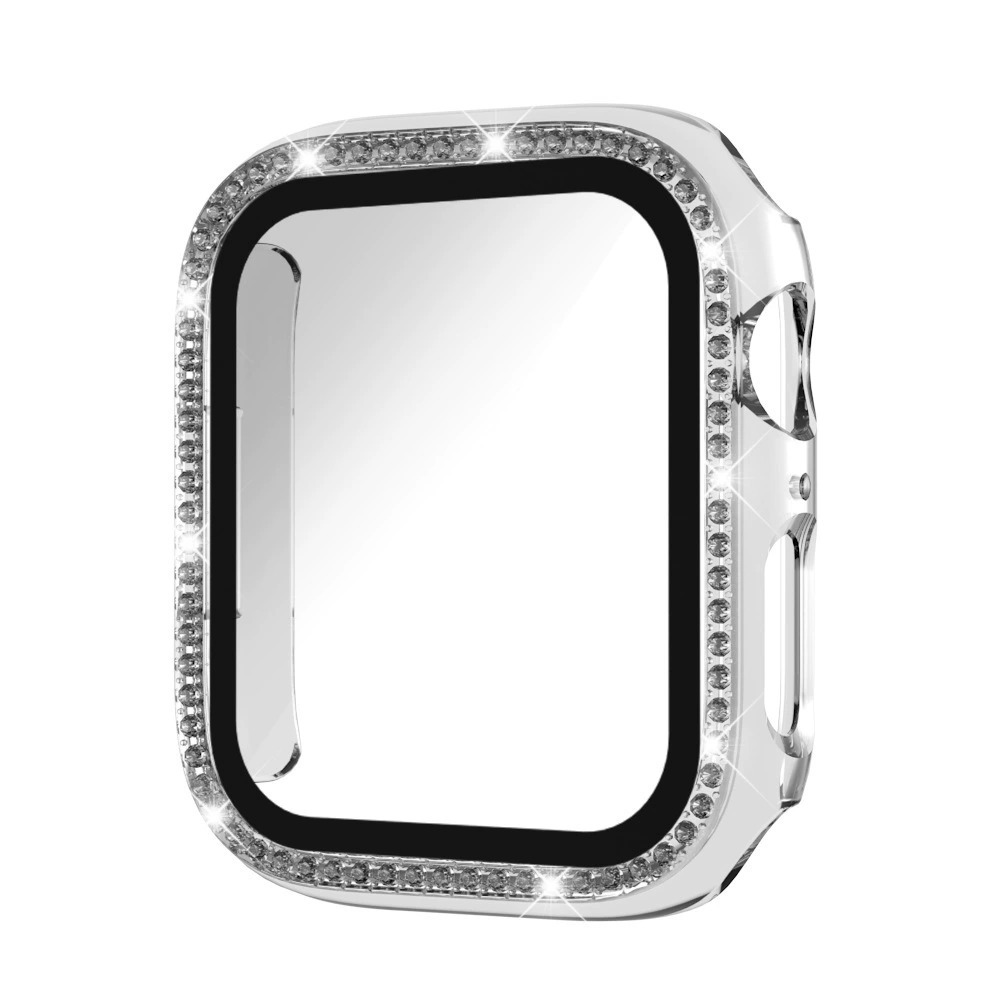 I000271 Watch Protective Case Diamond/Glass Screen Protector For Smart Watch Series 6/7/8/9/SE (40mm/41mm/44mm/45mm)