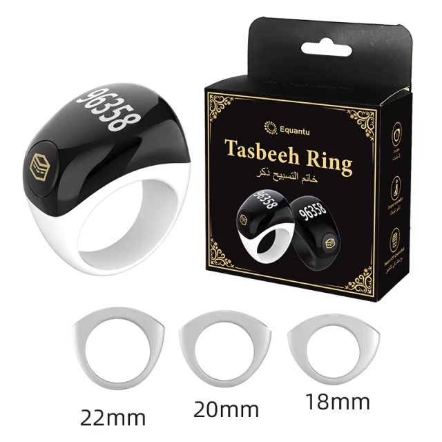 I000342 Smart Tasbih Ring Tasbeeh Counter Prayer Time Reminder