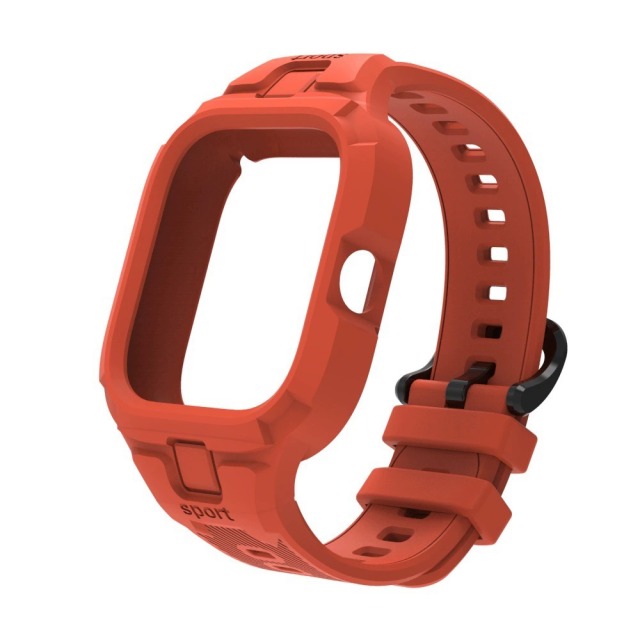 I000270 Smart Watch Protective Case with Strap 2in1 Armor Design, Silicone Material, Fashion Style Smart Watch 4