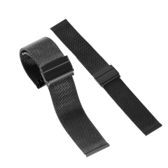 I000371 Universal Watch Replacement Strap Quick Release, Mesh Stainless Steel, Milanese Bracelet Style, Thin Design, With Spring Bar DW/Universal Smart Watch