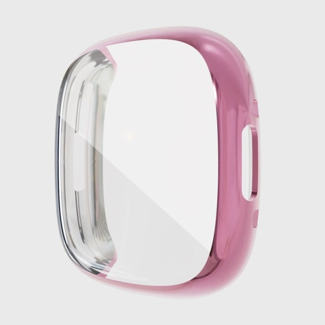 I000281 Watch Protective Case Soft TPU/Electroplating Shiny/Full Screen Protector/Bumper Design For Fitbit Versa 4/3/2