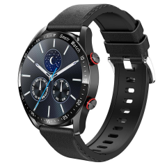 100066 ECG Smart Watch with Silicone Strap, IP67 Waterproof, Compatible with iOS & Android
