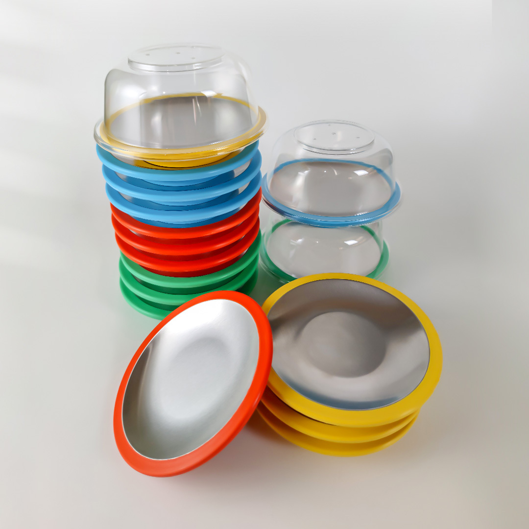 Stainless steel sushi plate