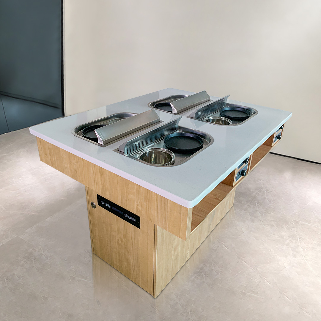 Grill-and-Hotpot Table