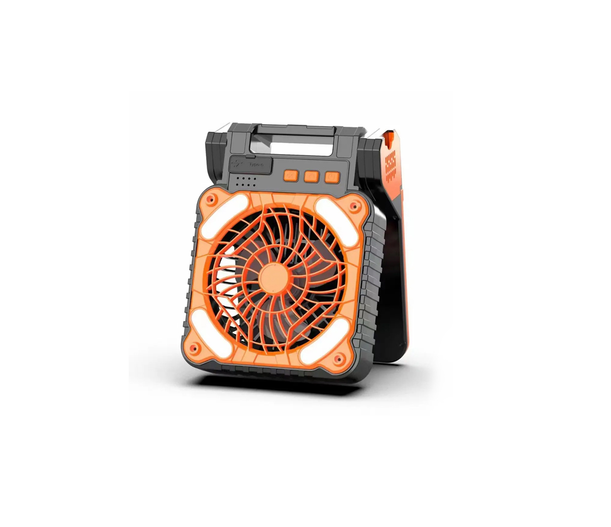 Rechargeable Newest IPX4 200 lumen 5200mAh USB Foldable Solar Power Bank Camp Fan: Outdoor Camping Essential