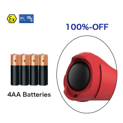 Intrinsic safety dustproof explosion-proof plastic flashlight