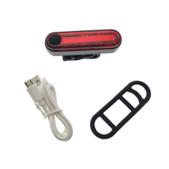 Unique ABS Rechargeable installed battery customize color seat barral fitting bike light for outdoor bike riding safety