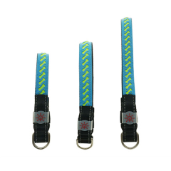 Novelty Nylon Rechargeable Adjustable Buckle Waterproof installed battery Customization Outdoor LED Dog Collar Leash Pet Light