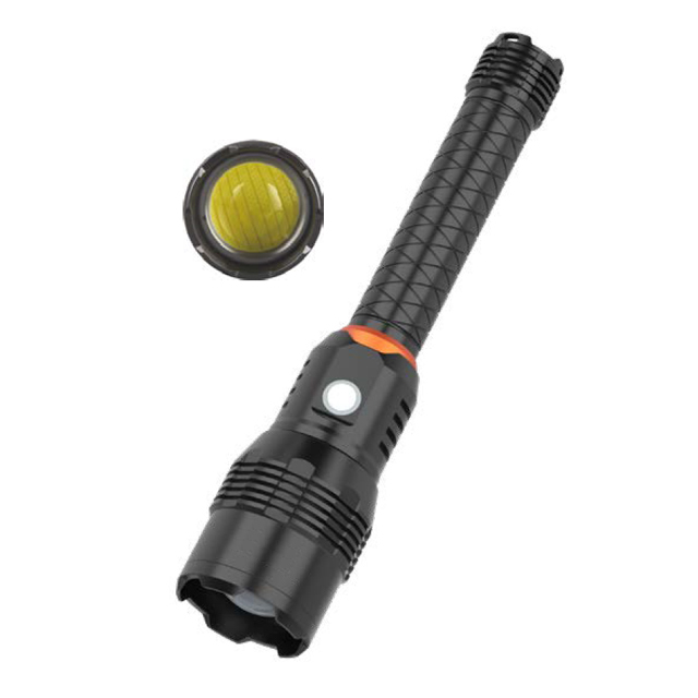 IPX4 Rechargeable High Powered COB Flashlights: 12000 Lumens LED Flashlight with Aluminium Body for Extreme Conditions