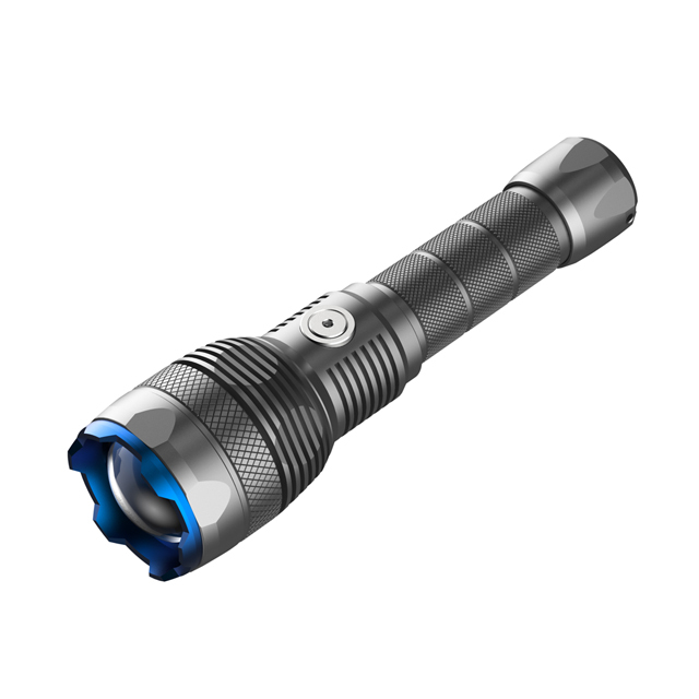 High Powered 20000 Lumens Aluminium Rechargeable LED Flashlight - Powerful and Portable Ultra-Bright Flashlight