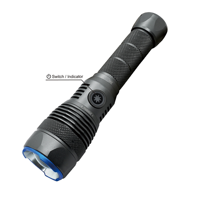 3000 High Lumen COB Tactical Flashlight - Powerful Rechargeable for Search and Rescue Operations