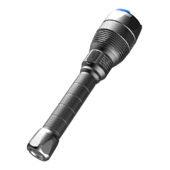 High Powered Aluminium Rechargeable COB Flashlight - 12000 Lumens for Emergency Use