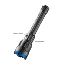 Aluminum Flashlight with COB LED & Rechargeable Battery - Perfect for Home & Camping