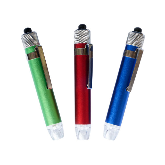 Brand new Handsize floodlight Visual Exam illuminated Pen Clip Button cell customized Ophthalmic LED Torch Work Lamp Flashlight
