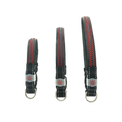 Novelty Nylon Rechargeable Adjustable Buckle Waterproof installed battery Customization Outdoor LED Dog Collar Leash Pet Light
