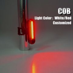 Unique ABS Rechargeable installed battery customize color seat barral fitting bike light for outdoor bike riding safety