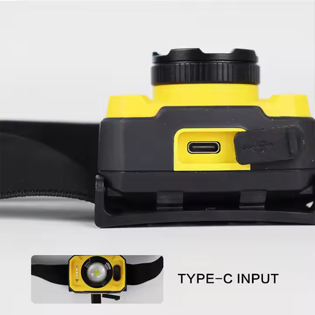 IP65 Adjustable Brightness Rechargeable 600 Lumen Headlamp with sensor : Sensor Activated LED Lamp for Camping and Hiking