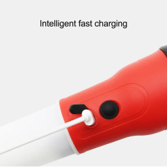 Rubberized 2-in-1 Outdoor IPX4 rechargeable 200 lumen Rechargeable ABS Plastic Flashlight with Hanging Hook: Outdoor and Emergency Lighting Solution