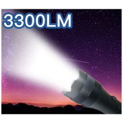 Novelty Portable Super Bright self defense water resistance long range 9*AA/3*D customized Outdoor LED Torch Work Light Flashlight