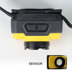 IP65 Adjustable Brightness Rechargeable 600 Lumen Headlamp with sensor : Sensor Activated LED Lamp for Camping and Hiking