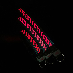 Novelty Nylon Rechargeable Adjustable Buckle Waterproof installed battery Customization Outdoor LED Dog Collar Leash Pet Light