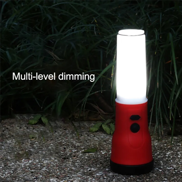 Rubberized 2-in-1 Outdoor IPX4 rechargeable 200 lumen Rechargeable ABS Plastic Flashlight with Hanging Hook: Outdoor and Emergency Lighting Solution