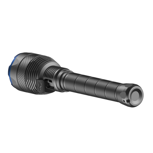 High Powered 20000 Lumens Aluminium Rechargeable LED Flashlight - Powerful and Portable Ultra-Bright Flashlight