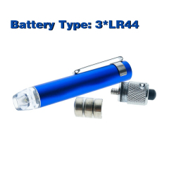 Brand new Handsize floodlight Visual Exam illuminated Pen Clip Button cell customized Ophthalmic LED Torch Work Lamp Flashlight