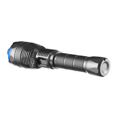 High Powered 20000 Lumens Aluminium Rechargeable LED Flashlight - Powerful and Portable Ultra-Bright Flashlight