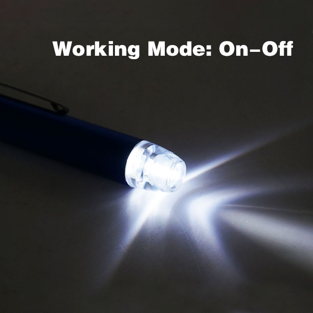 Brand new Handsize floodlight Visual Exam illuminated Pen Clip Button cell customized Ophthalmic LED Torch Work Lamp Flashlight